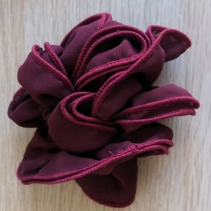 Red hair scrunchie